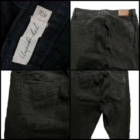 BDG Unpublished Bundle Ankle Cigarette Leg Skinny High Rise Size 28 Black Jeans - Picture 12 of 13